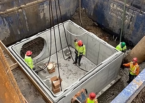 Minnick installing a culvert